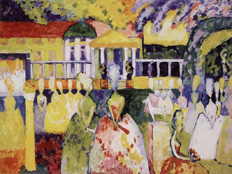 Wassily Kandinsky Krinolinos Holgyek oil painting image